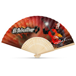 BAMBOO AND FABRIC FAN