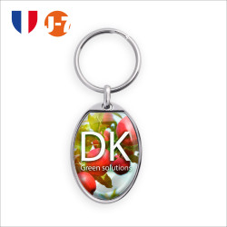 ZINC ALLOY KEY RING OVAL SHAPE