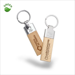 WOODEN KEY RING - 20MM -...