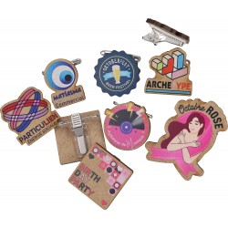 WOODEN BADGE