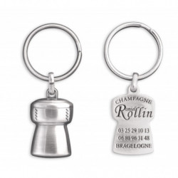 CHAMPAGNE CORK KEY RING 3D...